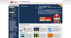Desktop Screenshot of jeuxdesupermario.com