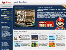 Tablet Screenshot of jeuxdesupermario.com